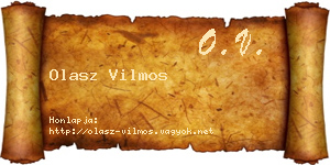 Olasz Vilmos névjegykártya